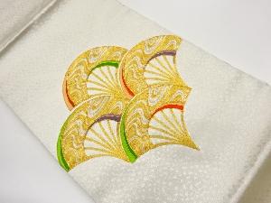 金駒刺繍扇模様名古屋帯